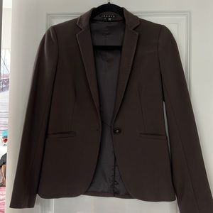 Theory Blazer in Mocha Brown